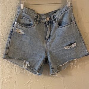 Denim shorts